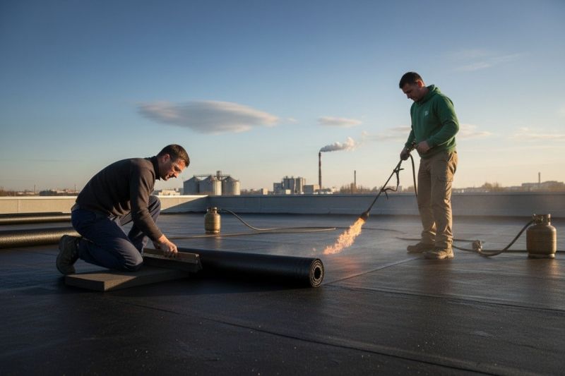 Tar Roof Repair detail