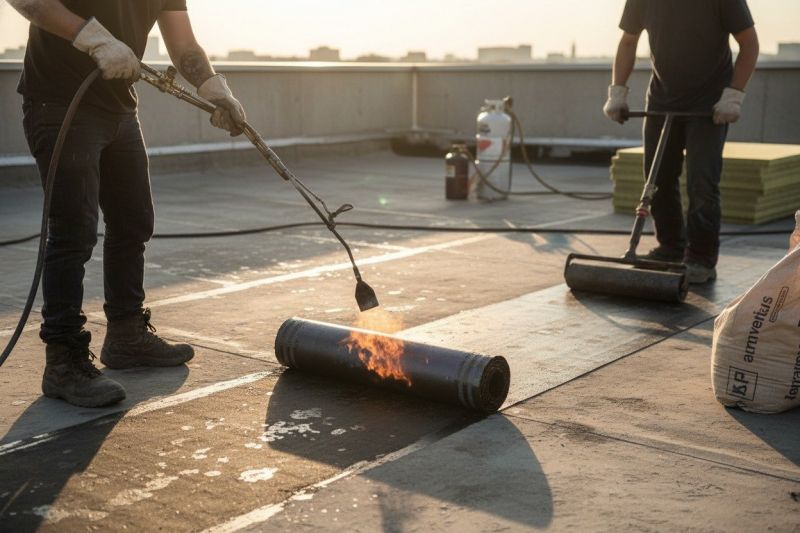 Tar Roof Repair detail